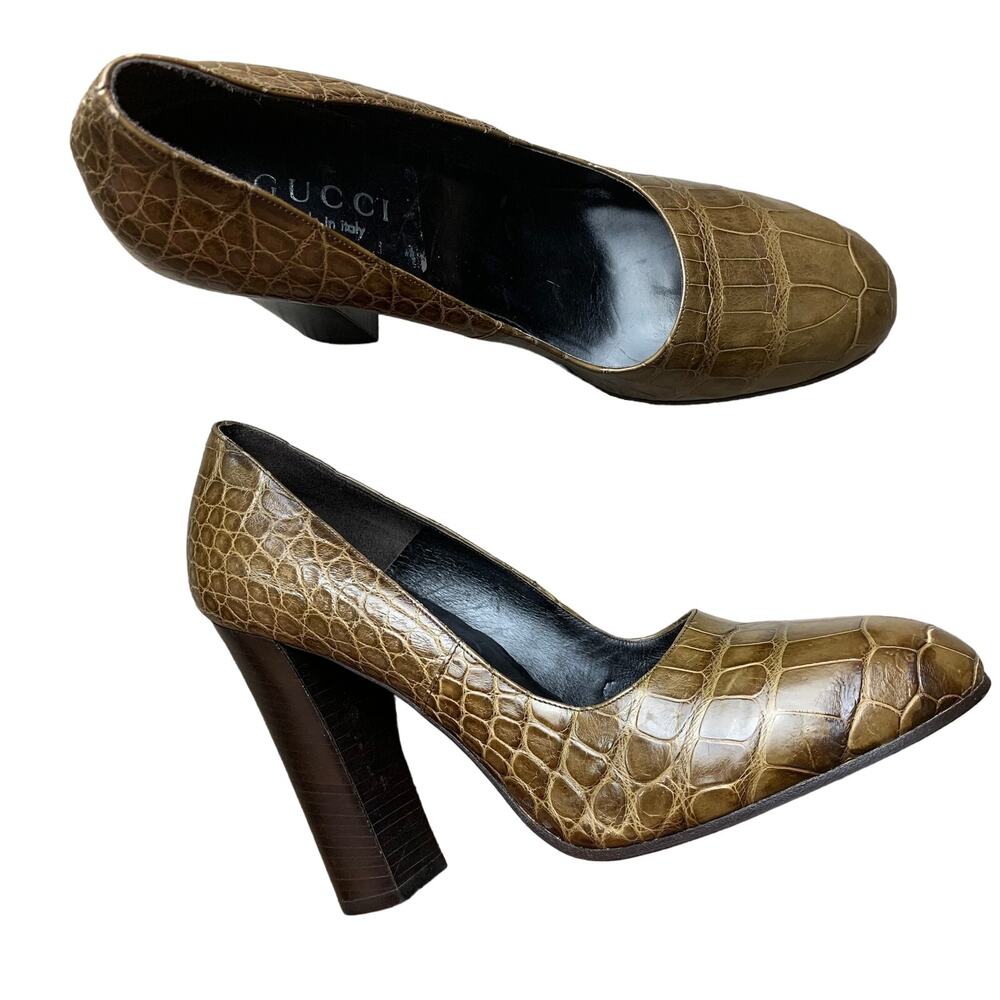 Vintage Gucci Crocodile/ Alligator Heels